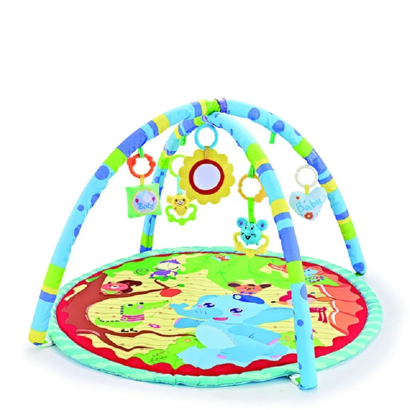 Create the ideal play and development space for your Little One with our Multifunctional Baby Gym and Mat! Designed to stimulate both visual and motor skills, this activity frame includes small hanging pendants that captivate your baby’s attention, encouraging them to reach, grab, and explore. Whether they’re lying down or playing on their tummy, this baby mat promotes essential developmental milestones like early education and crawling.