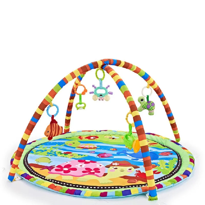 Create the ideal play and development space for your Little One with our Multifunctional Baby Gym and Mat! Designed to stimulate both visual and motor skills, this activity frame includes small hanging pendants that captivate your baby’s attention, encouraging them to reach, grab, and explore. Whether they’re lying down or playing on their tummy, this baby mat promotes essential developmental milestones like early education and crawling.