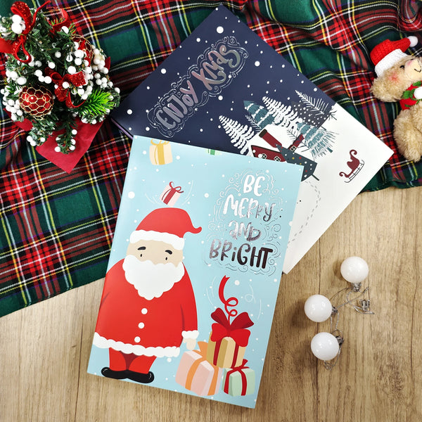 Give the little learners in your life a thoughtful Christmas gift with our Christmas Notebooks! Designed with durable, thick pages and festive covers, these notebooks encourage young children to start practicing writing, drawing, and storytelling.