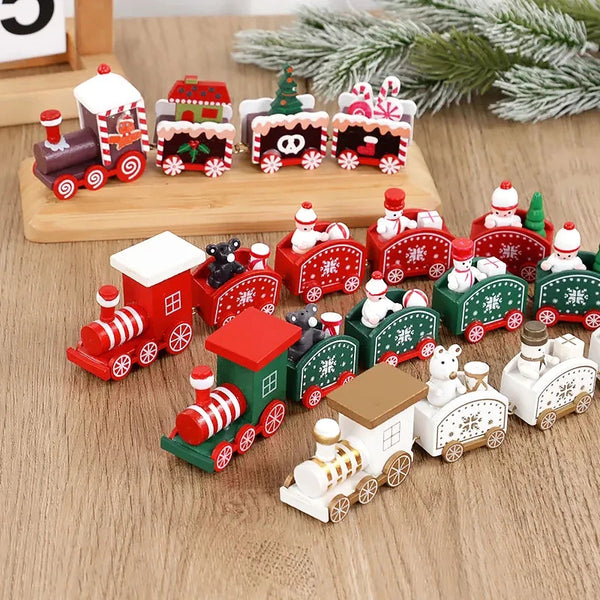 Add a touch of holiday magic to your home with our Christmas Wooden Train! Beautifully crafted and designed to bring joy, this festive train toy is ideal for decorating your Christmas tree or adding seasonal charm to any room. Featuring classic holiday details, this christmas toy delights kids and adults alike, making it the perfect christmas gift for the whole family.