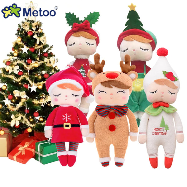 Add a touch of holiday magic to your home with the Metoo Cute Christmas Plush Dolls! Soft, cozy, and beautifully crafted, these Christmas-themed dolls are perfect as gifts for boys and girls or as charming seasonal decor. Made with the quality and attention to detail that Metoo is known for, each plush doll features festive colors and adorable expressions that will captivate children and adults alike.