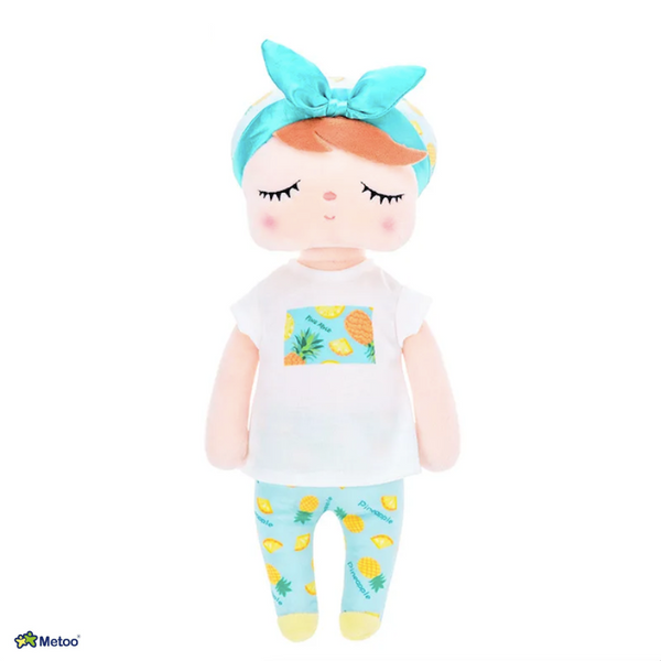 Bring happiness and charm to your child's world with our delightful collection of fruit-themed dolls from Metoo.