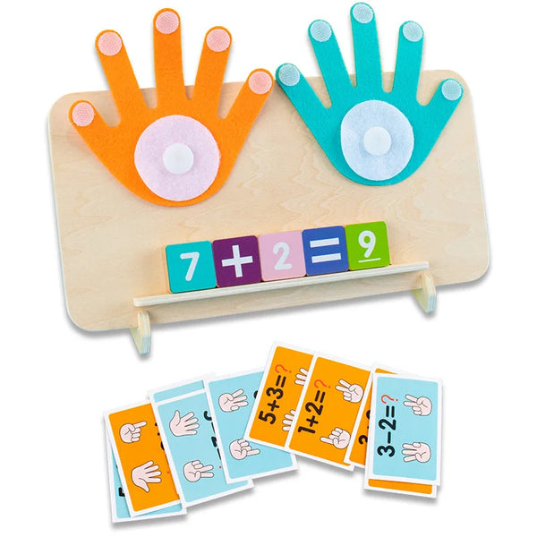 Introduce your child to the joy of numbers with our Kids Montessori Wooden Finger Numbers Math Toy! Designed to develop early math skills, this montessori toy encourages counting, number recognition, and problem-solving through engaging, hands-on play. Ideal for toddlers, this math game promotes learning while enhancing fine motor skills and cognitive development, making math fun and interactive.