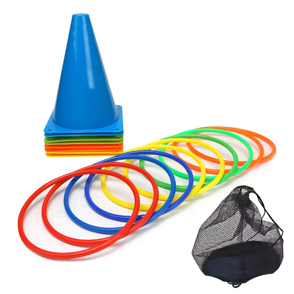 Elevate your party with the classic ring toss game! Whether it's a backyard BBQ or birthday party, this Ring Toss Combo Set is the perfect way to entertain guests of all ages. Made from soft, durable plastic, the set includes cones and rings that are safe for kids yet challenging enough for adults. Easy to set up and play, it’s the ultimate party game that guarantees hours of laughter and fun.