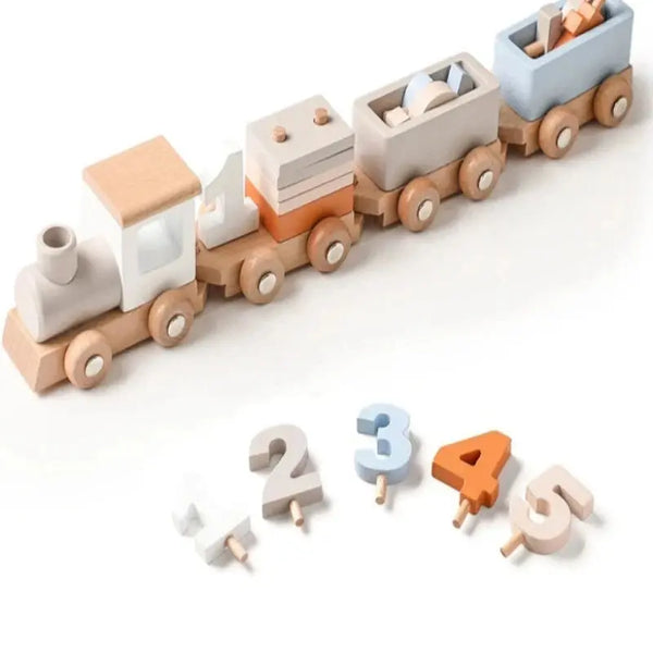 Introduce your child to the exciting world of trains with our Wooden Train Birthday Toy! This delightful montessori toy combines play and education, featuring a locomotive, carriage, and track that inspire imagination and creativity. Designed to improve hand-eye coordination and spatial awareness, this wooden toy offers endless opportunities for learning through play.