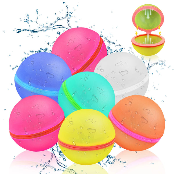 Say goodbye to single-use balloons and get ready for the ultimate summer water fights with our reusable water balloon! Made from high-quality silicone, these magnetic water balloons make quick water refills a breeze. Simply dunk, fill, and toss - over and over again! Perfect for outdoor play, these water balloons are soft, safe, and designed for long-lasting fun.