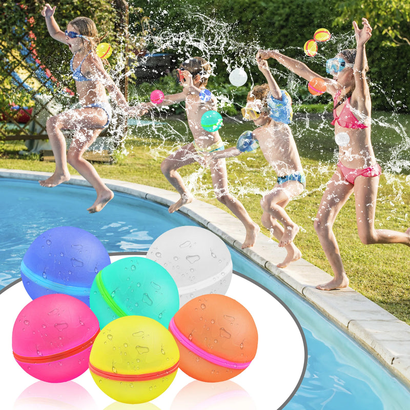 Say goodbye to single-use balloons and get ready for the ultimate summer water fights with our reusable water balloon! Made from high-quality silicone, these magnetic water balloons make quick water refills a breeze. Simply dunk, fill, and toss - over and over again! Perfect for outdoor play, these water balloons are soft, safe, and designed for long-lasting fun.